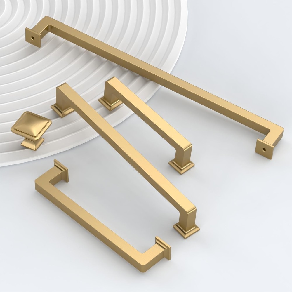 10 Pack Champagne Bronze Cabinet Knobs Kitchen Cabinet Pulls Champagne Hardwa...