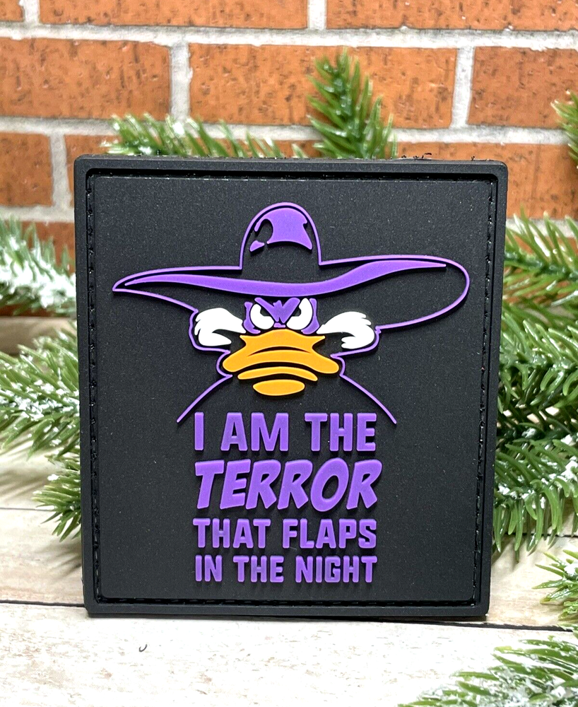 PVC Tactical Patch- Darkwing Duck Patch - Morale Gun Duck Patch