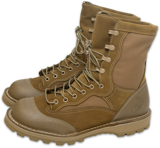 USMC RAT BOOTS, TEMPERATE WEATHER, BROWN, DANNER BRAND