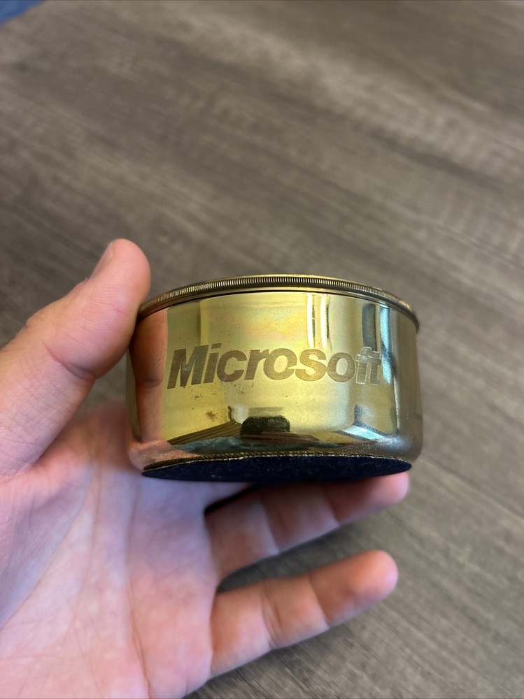 Vintage Microsoft Electronics Van Cort Instrument Makers Brass Compass Rare