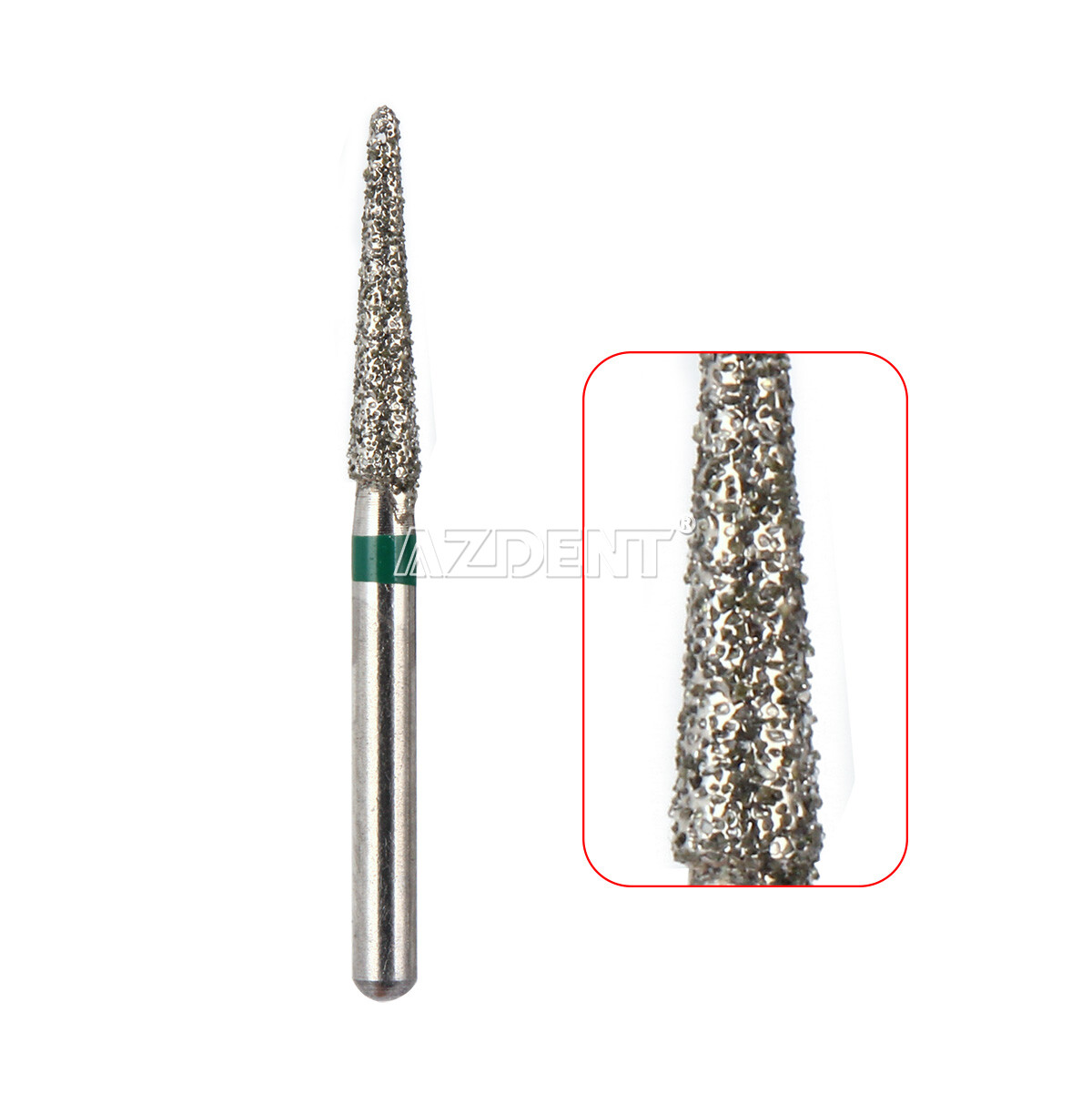 AZDENT Dental FG Diamond Burs for High Speed Handpiece Friction Grip 5pcs/pack