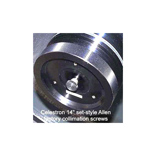 Bobs Knobs Celestron C14 Secondary Factory Headless Collimation Screw C14set