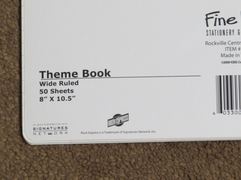 KISS OFFICIAL DESTROYER NOTEBOOK