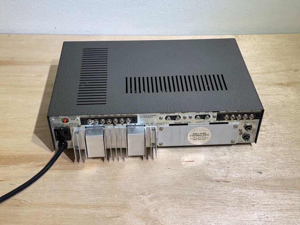 Vintage Bogen C-60B Solid State Power Amp | Unit Powers-On | Unit Sold AS-IS