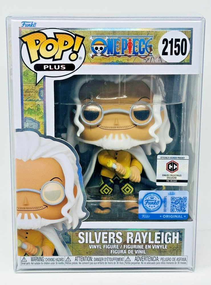 Funko Pop! Plus- One Piece: Silvers Rayleigh #2150 COMMON with Protector - New
