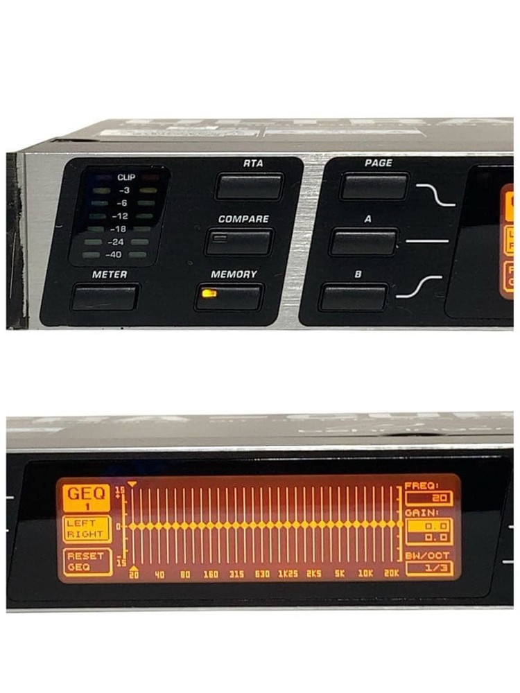 Behringer DEQ2496 Ultracurve Pro Equalizer Processor Rare Studio Rack Unit