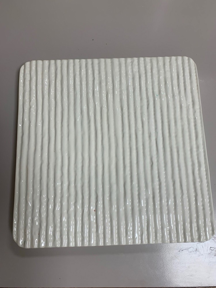 New Square Ceramic Matzah Plate