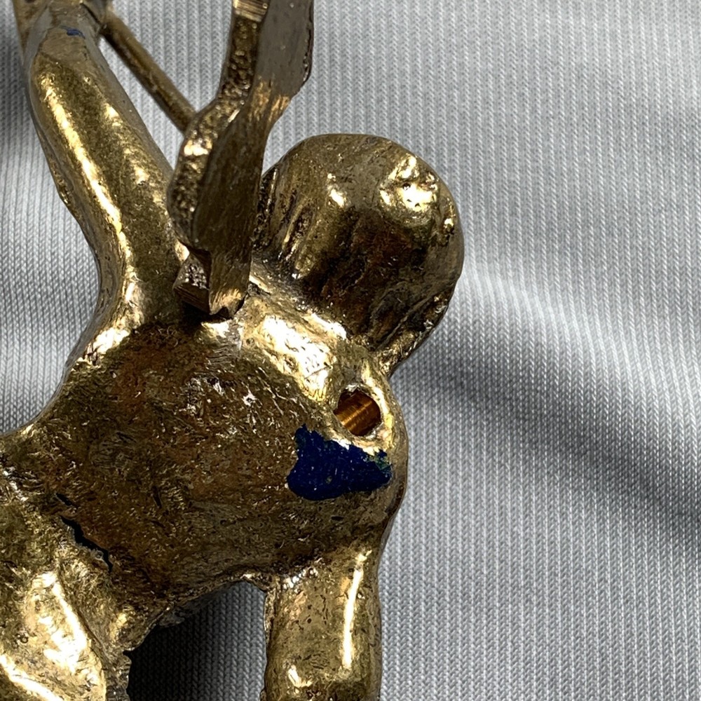 2 Warmink Clock Angels Brass