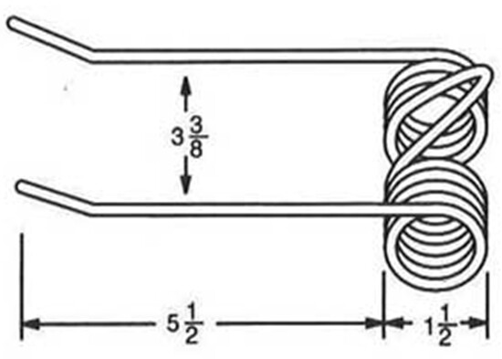 Fits Hesston 5500 Round Baler Pickup Tine Tooth 7894306 HE-5