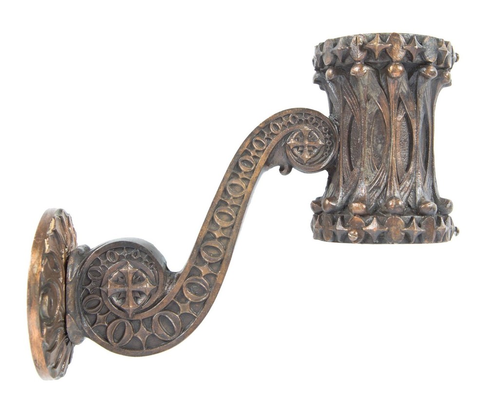 rare copper-plated iron sullivanesque rockefeller elevator indicator lamp