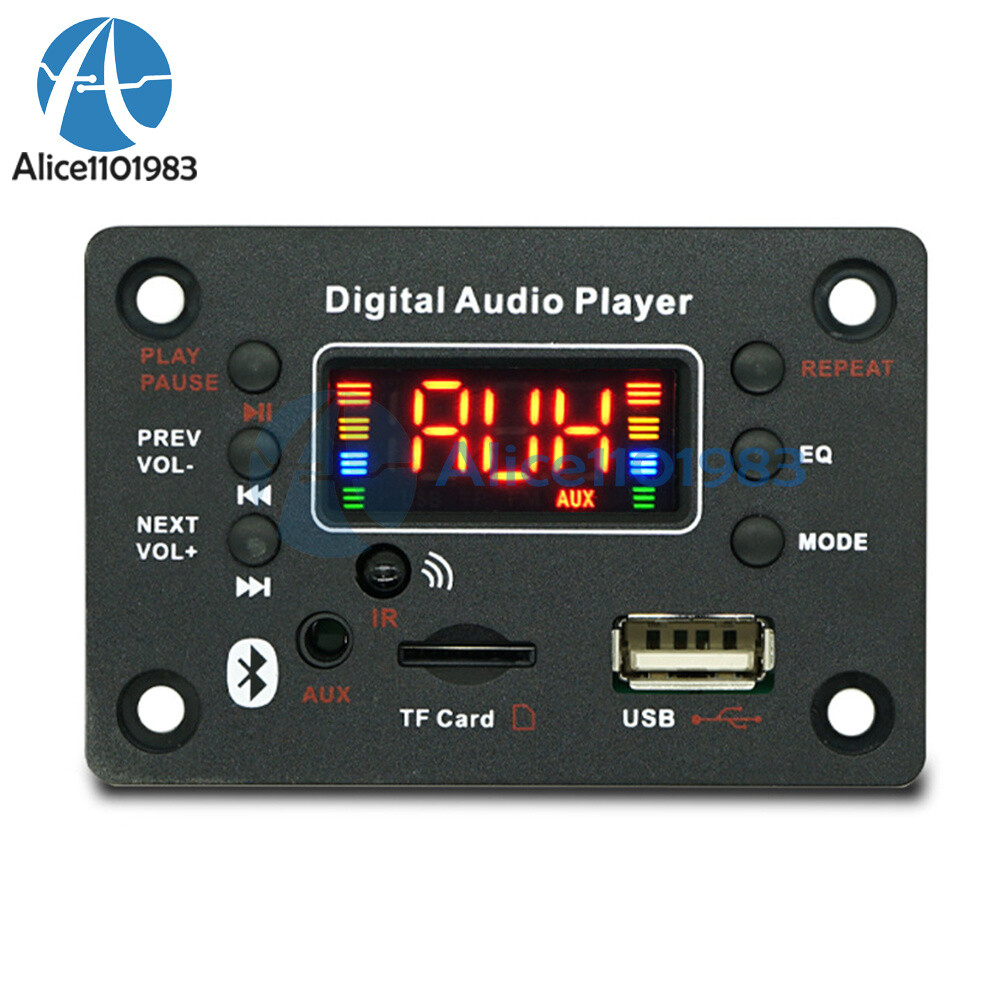 DC7-20V 2*40W Bluetooth Digital Audio Player Mp3 Decoder / Power Amplifier Board