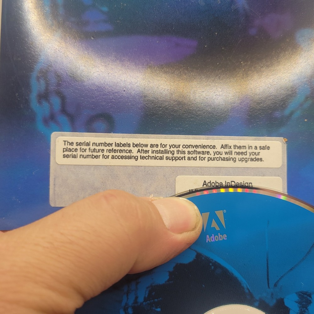 Adobe InDesign 1.0 For Macintosh Full Version Big Box Apple Computer USED READ