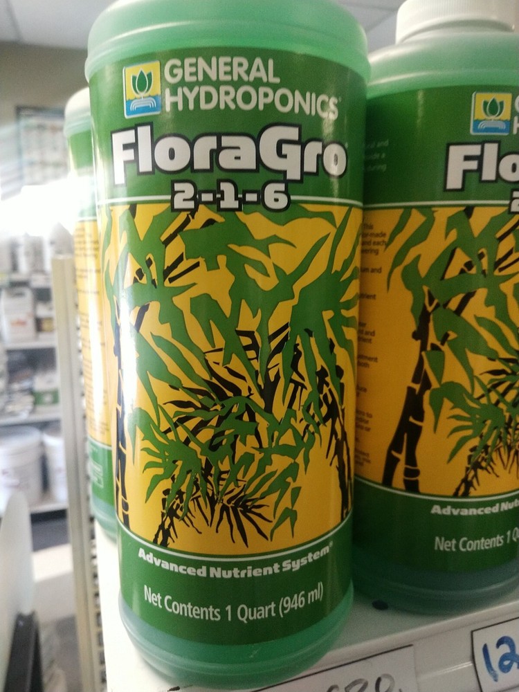General Hydroponics FloraGro, 1-Quart