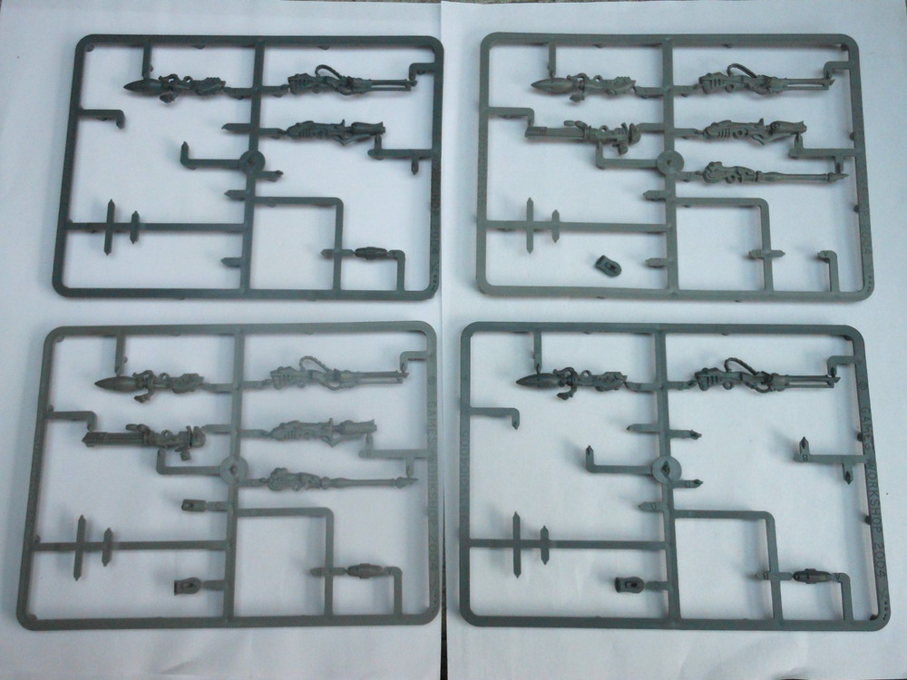 Warhammer 40k  Eldar Heavy Weapons Bits  incomplete sprues