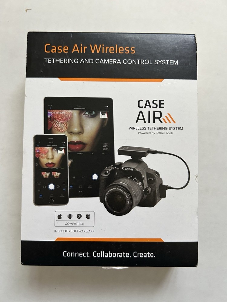Tether Tools CR210 Wireless Tethering System for Camera Black Live View USB