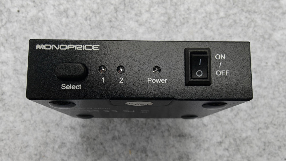 Monoprice Active 3G, HD, SD SDI Two Way 2X1 Switch