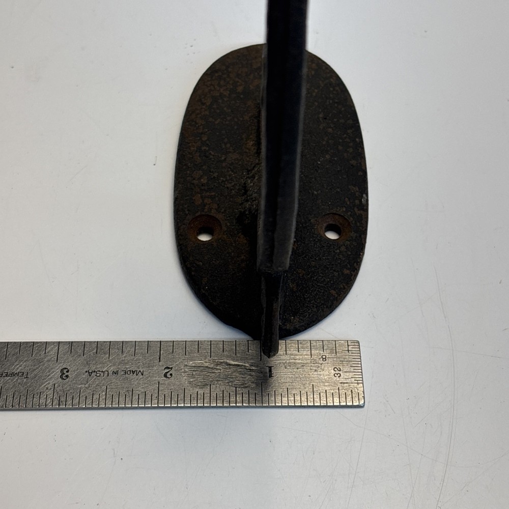 Antique Cast Iron Half Round Gutter Bracket 5½” Ornate Scroll