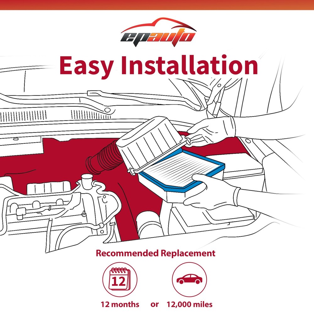 Engine Air Filter replacement fits for Mazda CX-5 GP167 CA12167 Part