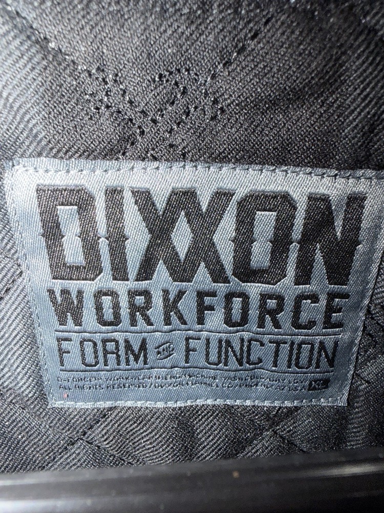 Dixxon Workforce Black Zip-Up Work Vest with Quilted Lining