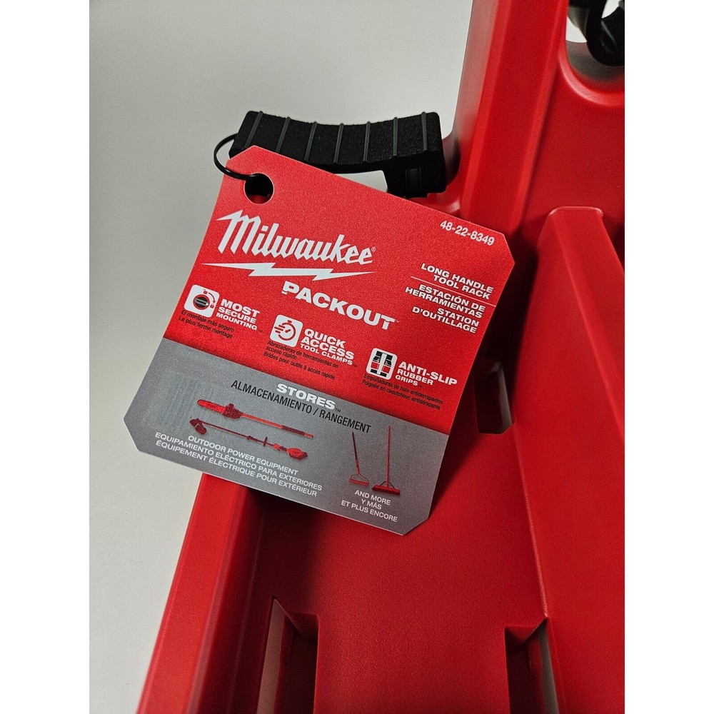 Milwaukee PACKOUT Long Handle Tool Rack - Model # 48-22-8349