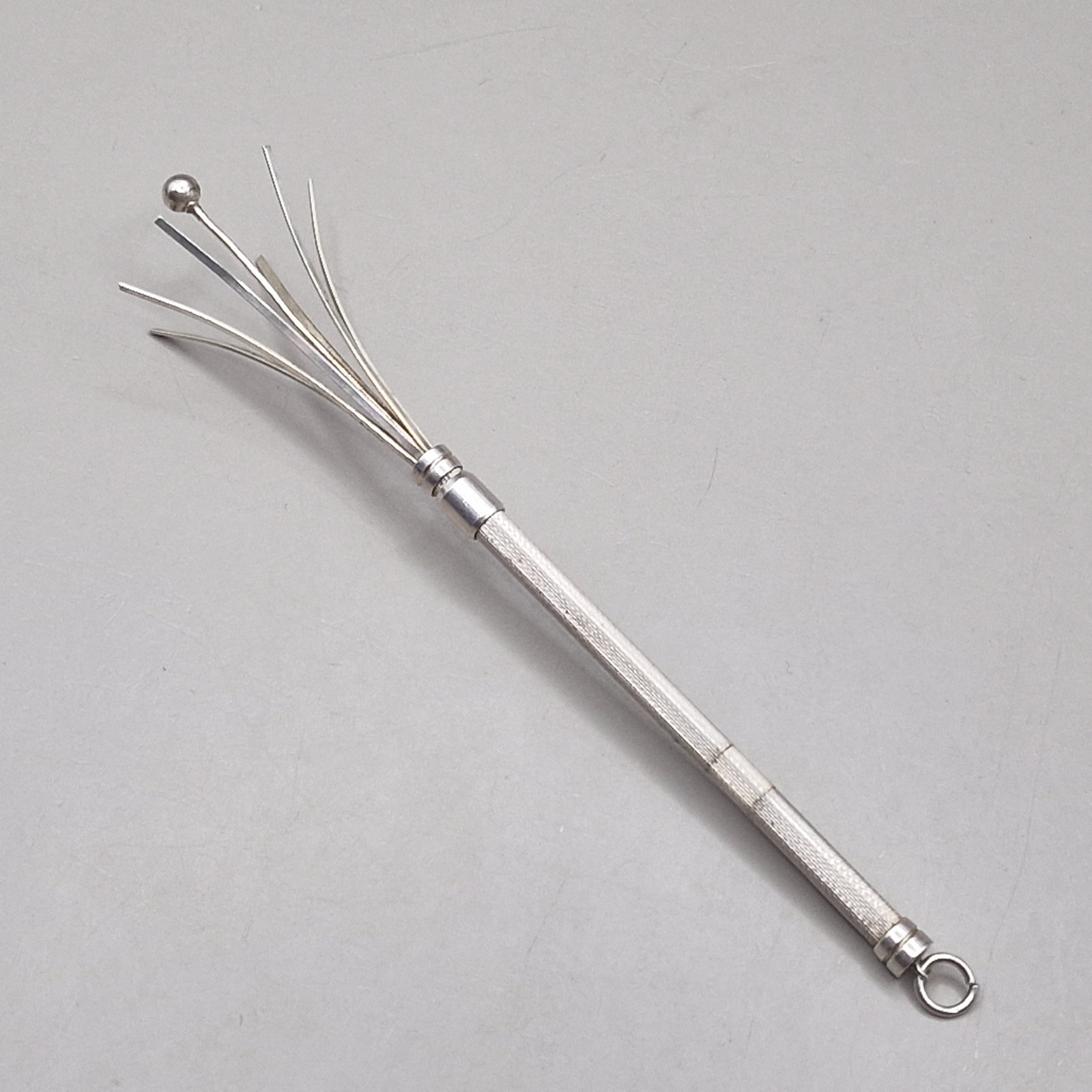 Sterling Silver Cocktail Swizzle Stick by Ramsden & Roed Ltd, London 1983