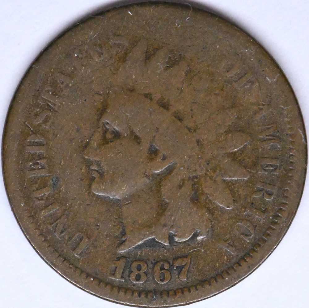 1867 indian head penny
