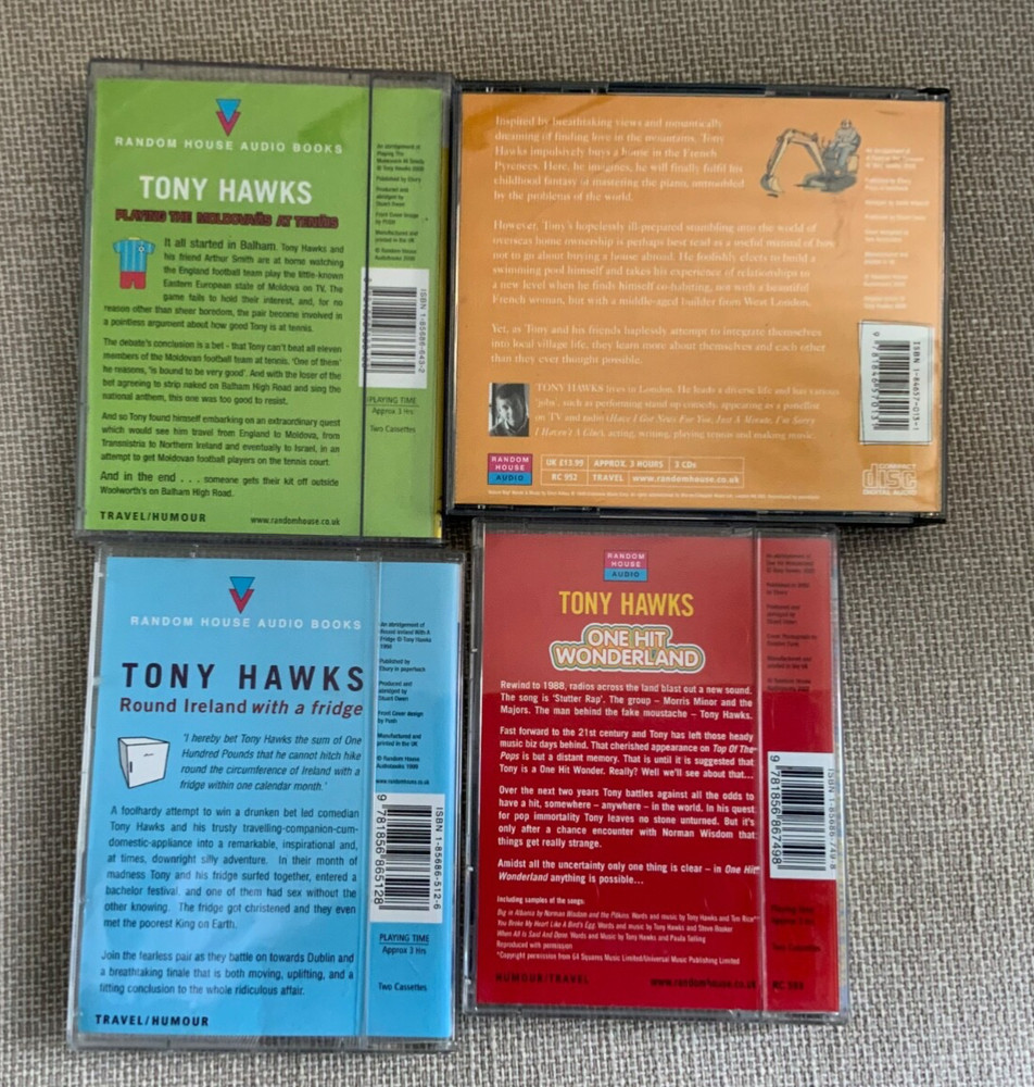 Tony Hawks Audiobook Bundle on CD and Cassette