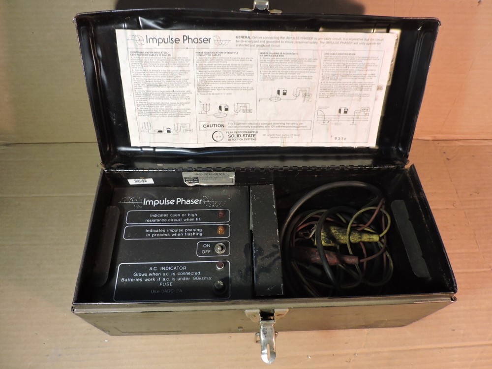 TIMCO Impulse Phaser 541001-10 in case with cables (missing Meter)