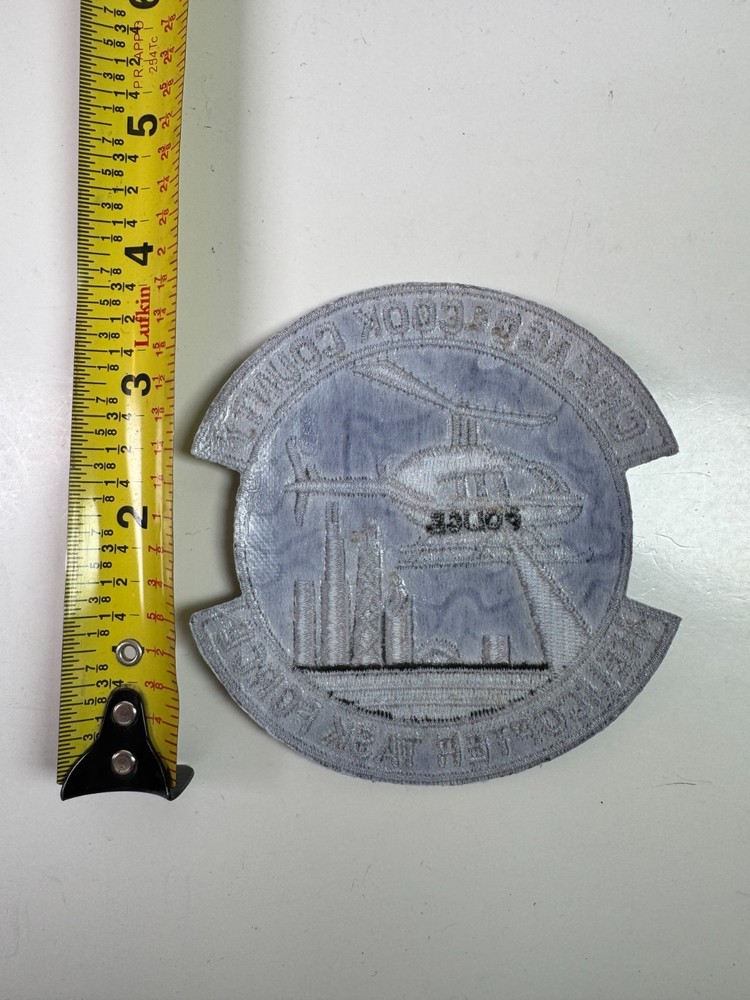 Chicago Cook County Police Helicopter Task Force Air Support Patch A10b