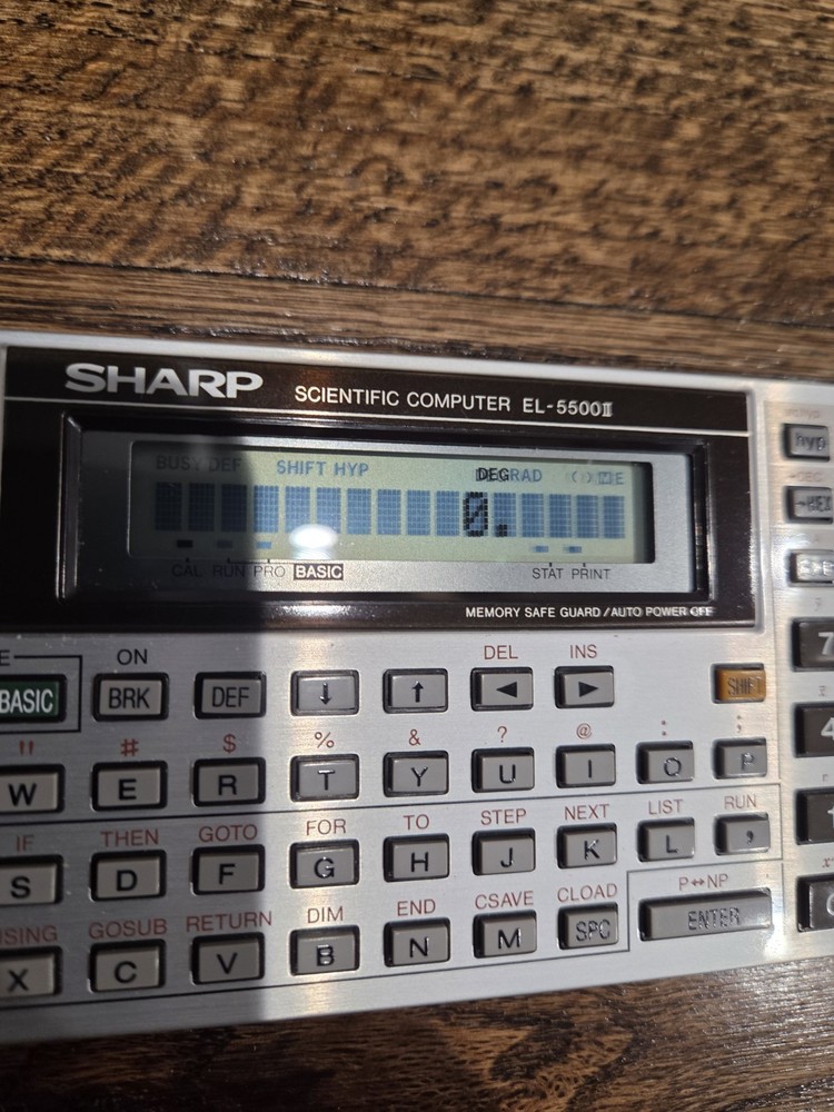Sharp EL-5500 II Scientific Calculator and BASIC Computer, works great!