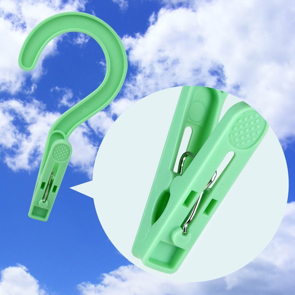 Laundry Hooks Boot Hangers Plastic Clothes Pins Hanger Clips Multicolor 12pcs