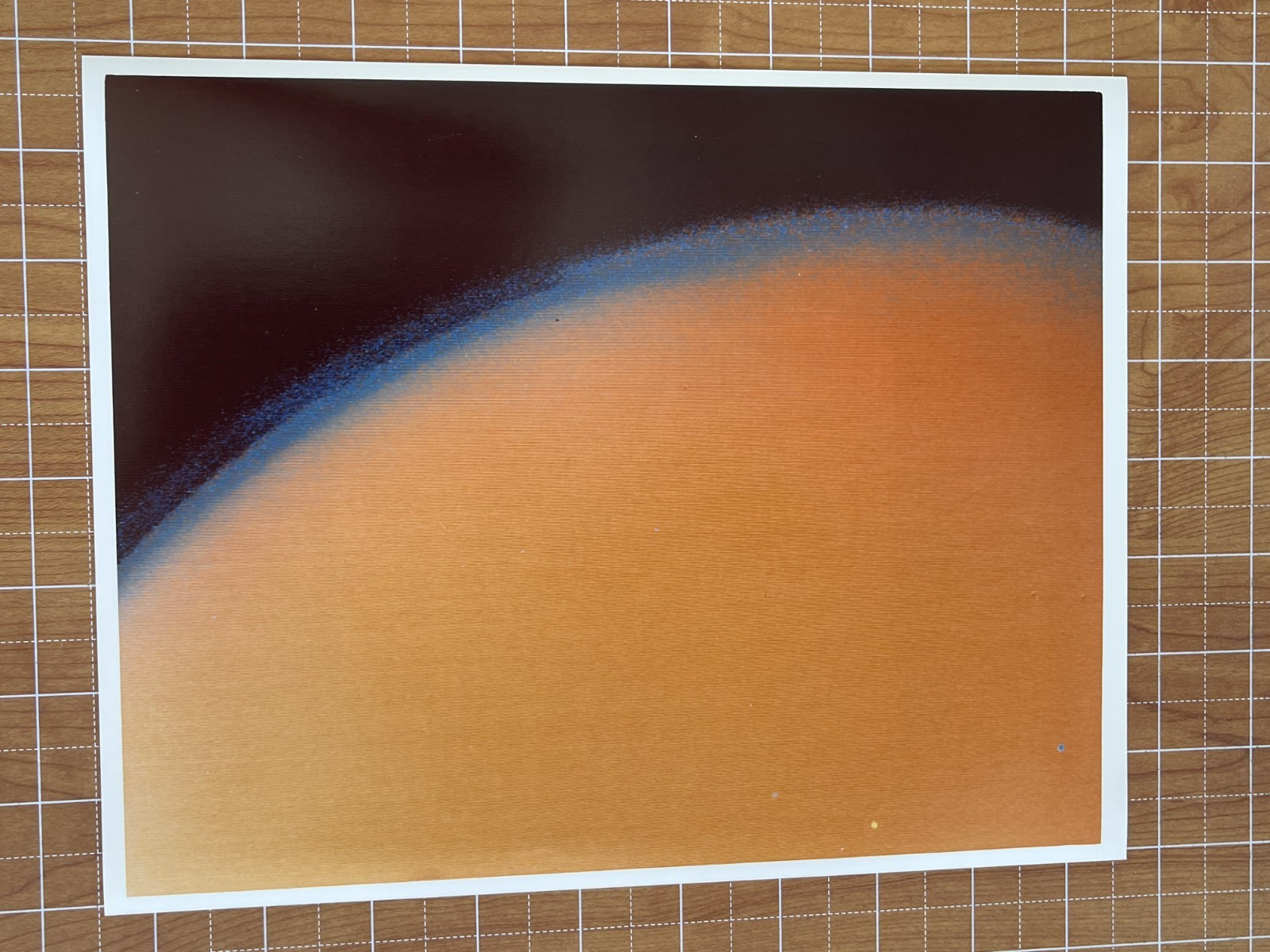 VINTAGE SPACE NASA PHOTO SATURN MOON TITAN VOYAGER JPL KODAK PAPER