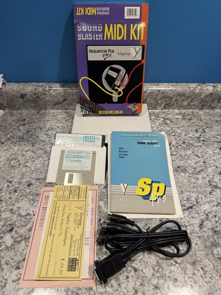 Creative Labs Sound Blaster MIDI Kit Sequencer Plus Pro DOS Retro PC Open Box