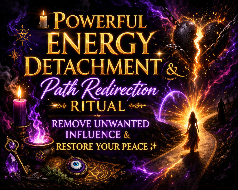 🕯️ Powerful Energy Detachment & Path Redirection Ritual – Remove Unwanted Influ
