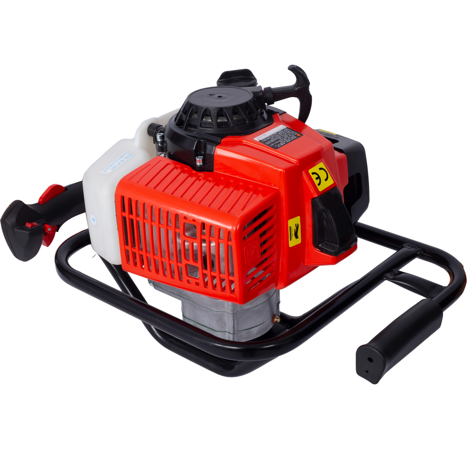 63CC Gas Powered Auger Post Hole Digger with / 6" 10" 12" Earth Auger Drill Bits