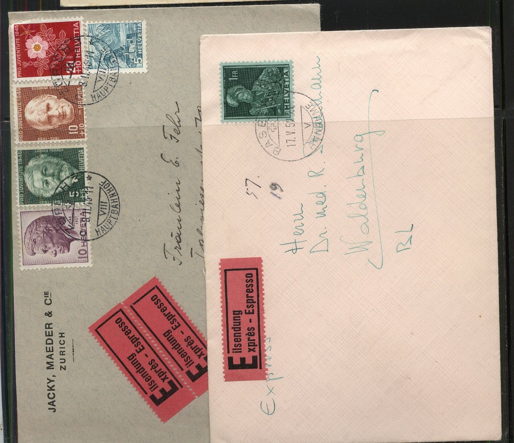 Switzerland  2  express covers             MS0603