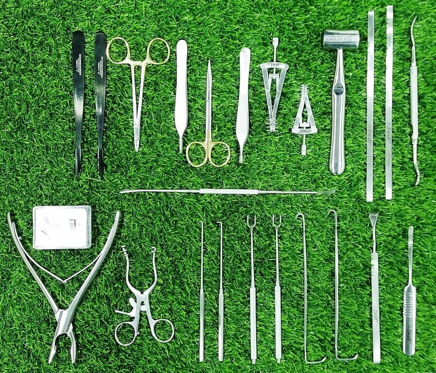 26pcs Basic General Hand Palm Wrist Surgery Plastic & Veterinary Instruments Set