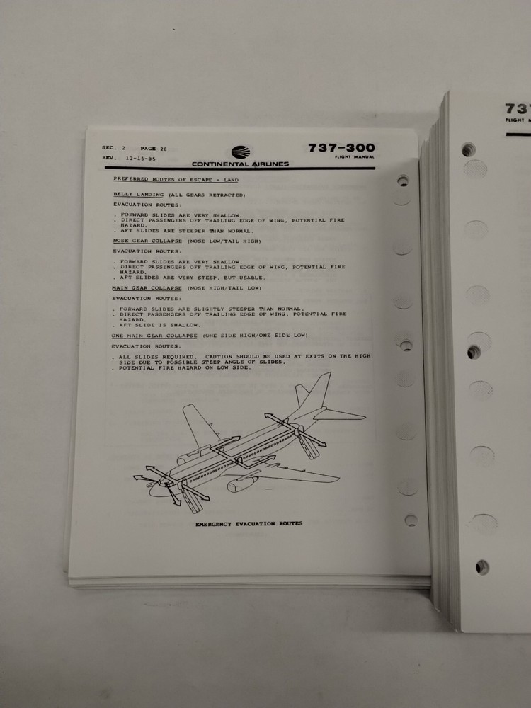 Continental 737-300 Flight Manual 1990-Copy