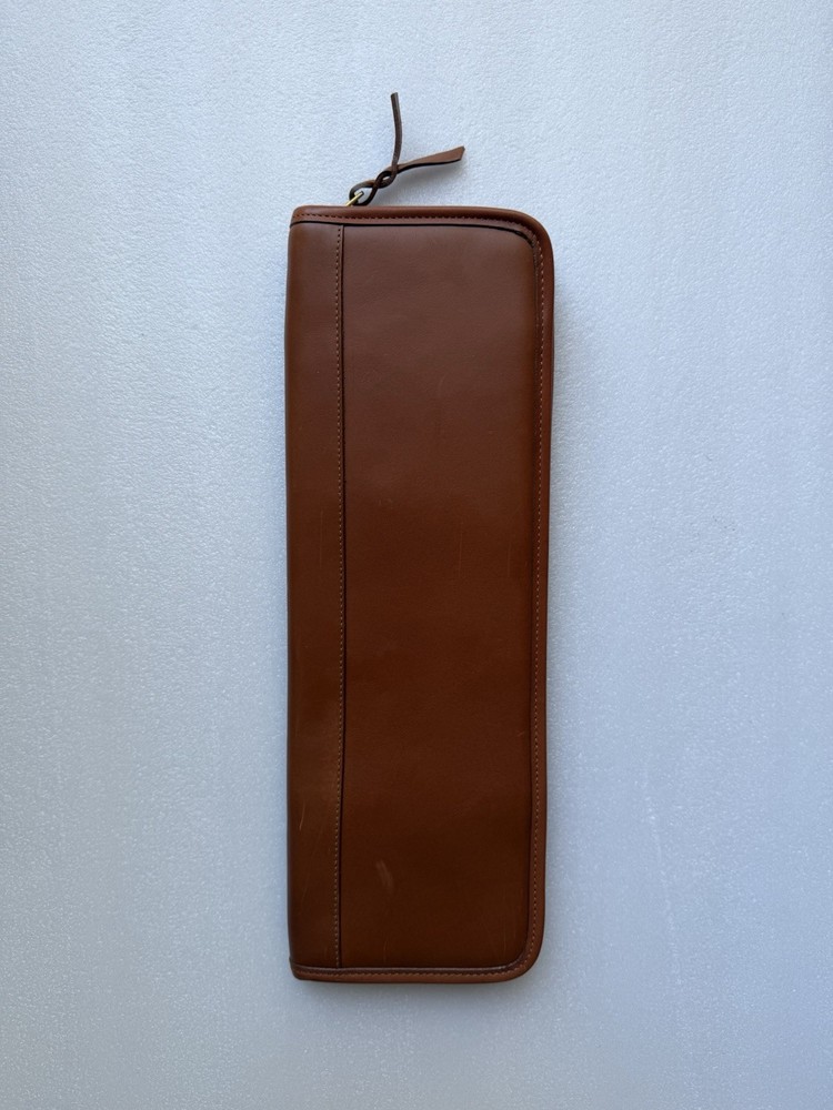 Frank Clegg  Cognac Leather Tie Case