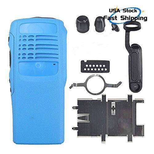 Blue Front Housing Case Cover Replacement for HT750 Radio with Knobs
