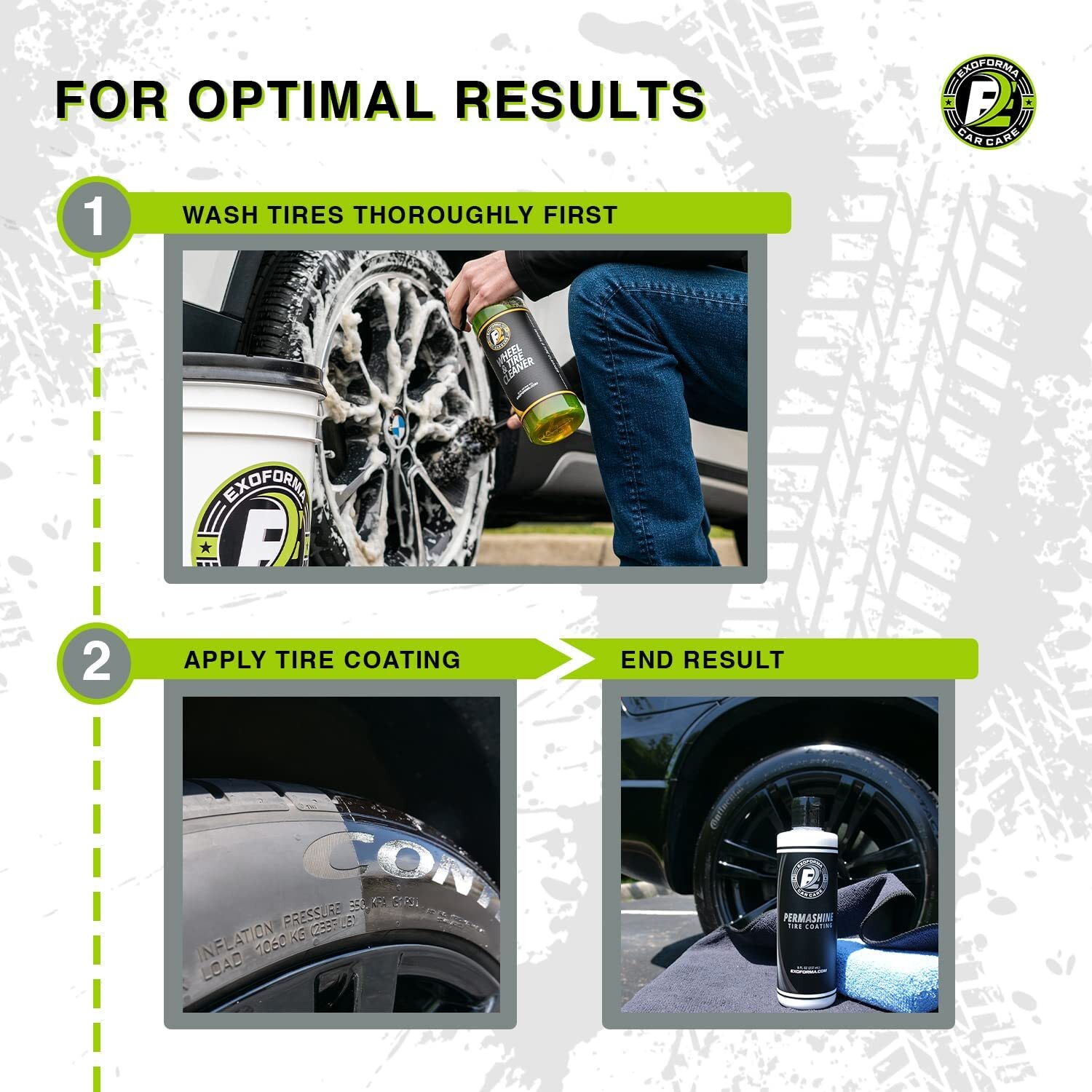 PermaShine Tire Coating & Dressing Extreme High Shine & Durability Long-Last NEW