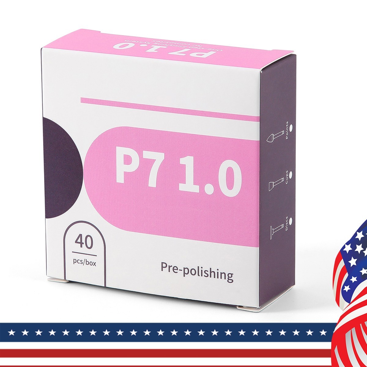 AZDENT 40Pcs Dental Composite Polishing Finishing Finisher Cups/Points/Disc