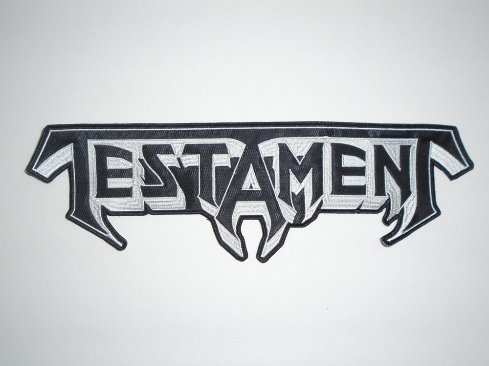 TESTAMENT THRASH METAL EMBROIDERED BACK PATCH