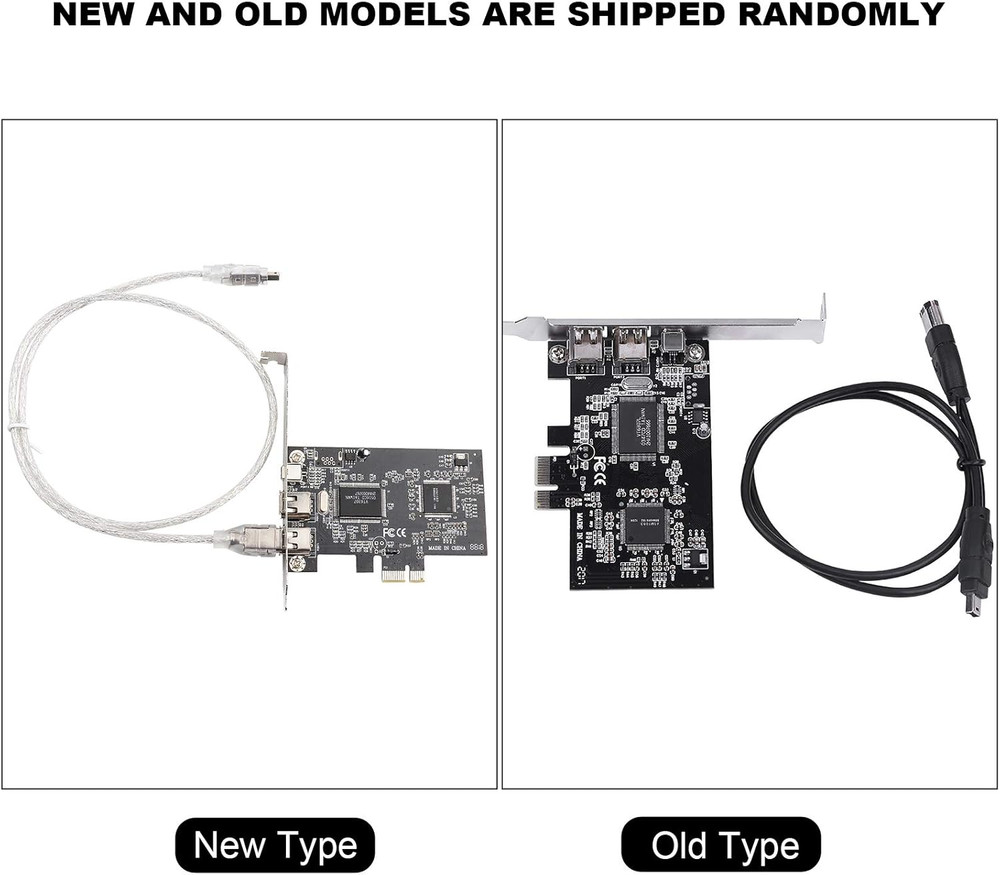 800Mbps PCI-E Express Card, 1394A IEEE 1394B Controller Card with Firewire Cable