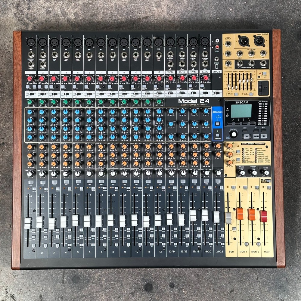 Tascam Model 24 Live Recorder & Mixing Console With Audio Interface; AS-IS