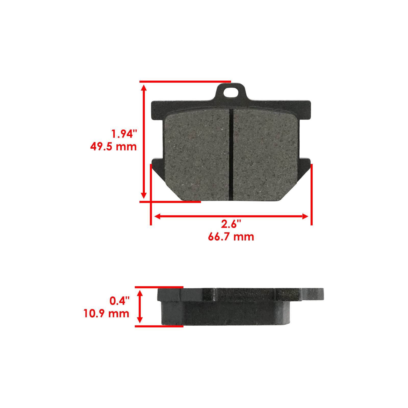 Brake Pads for Yamaha XS1100 1978 1979 1980 1981 Front Rear Motorcycle Pads