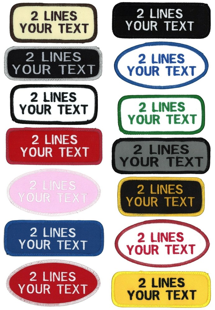 Name patch Uniform/Work shirt personalized tape Embroidered Identification tape!