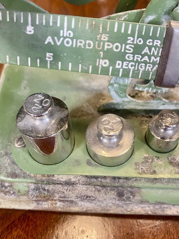 Vintage Metal Scale with Weights