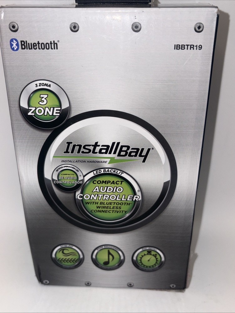 INSTALL BAY 3-Zone AUDIO Controller with Bluetooth Wireless Technology IBBTR19