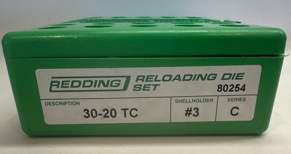 Redding Reloading Full Length Die Sets for Bottleneck Cases, 30-20, 80254